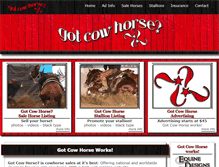 Tablet Screenshot of gotcowhorse.com